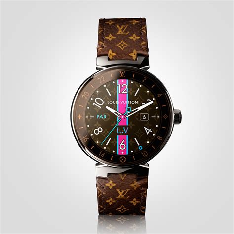 authentic louis vuitton womens watch tambour rare color|louis vuitton tambour horizon watch.